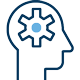 Icon of a person with a gear inside their head