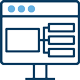 Icon of a monitor displaying software