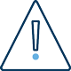 Icon of a warning symbol