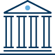 Icon of a building with columns