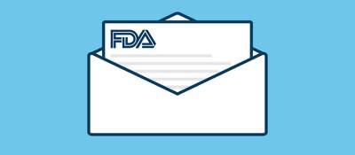 FDA notice in envelope